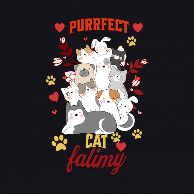 Purrfect Cat Family by NICHE&NICHE